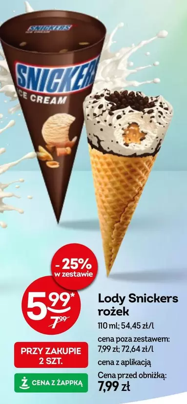 Snickers - Lody rożek
