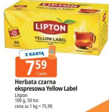 Herbata czarna ekspresowa Yellow Label