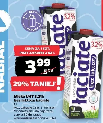 Mleko UHT 3,2% bez laktozy