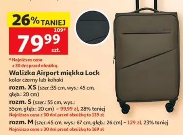 Kolor - Walizka Airport miękka Lock