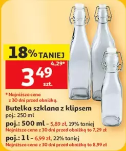 Butelka szklana z klipsem