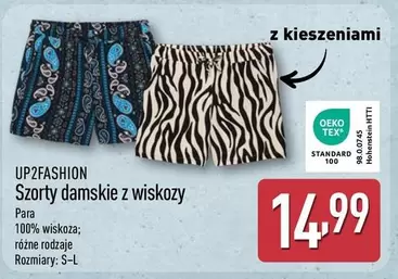 Szorty damskie z wiskozy