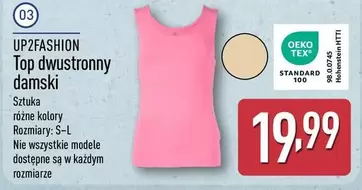 Top dwustronny damski