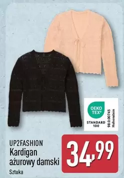 Kardigan ażurowy damski
