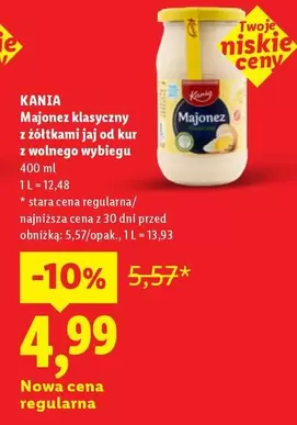 Kania - Majonez klasyczny z żółtkami jaj od kur z wolnego wybiegu