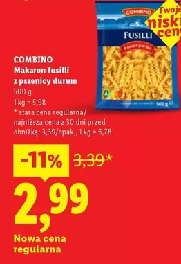 Makaron fusilli z pszenicy durum