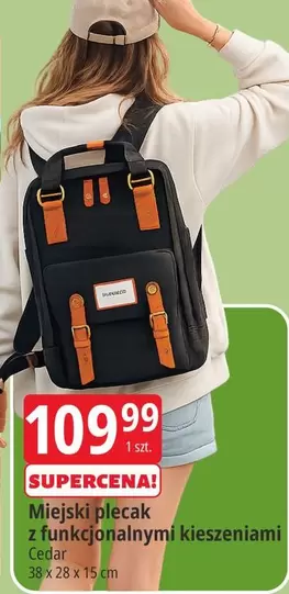 Miejski plecak z funkcjonalnymi kieszeniami