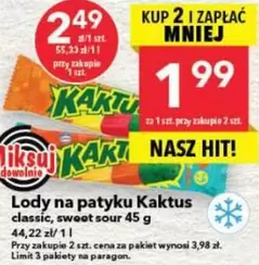 Classic - Lody na patyku Kaktus