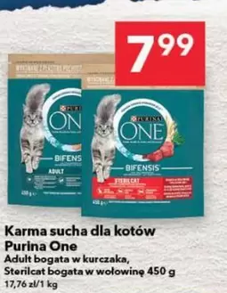 One - Karma sucha dla kotów Adult bogata w kurczaka, Sterilcat bogata w wołowinę