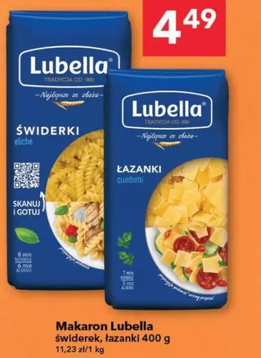 Makaron świderek, łazanki
