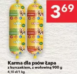 Karma dla psów Łapa z kurczakiem, z wołowiną
