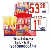 Guma balonowa frytki