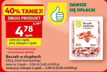 Boczek w słupkach