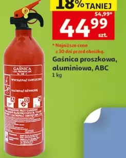 Ty - Gaśnica proszkowa, aluminiowa, ABC