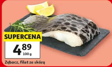 Zębacz, filet ze skórą