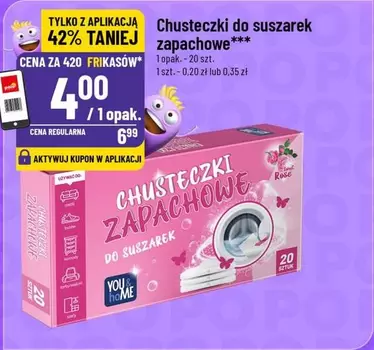 Rose - Chusteczki do suszarek zapachowe