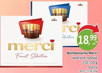 Bombonierka Merci wybrane rodzaje