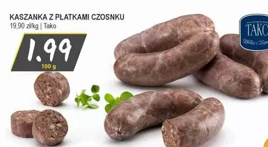 Kaszanka z płatkami czosnku