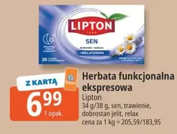 Herbata funkcjonalna ekspresowa
