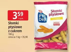 Słomki ptyysiowe z cukrem
