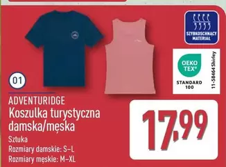 Koszulka turystyczna damska/męska