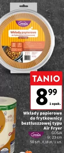 Wkłady papierowe do frytkownicy beztłuszczowej typu Air Fryer