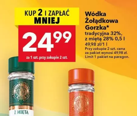Wódka Żołądkowa Gorzka tradycyjna