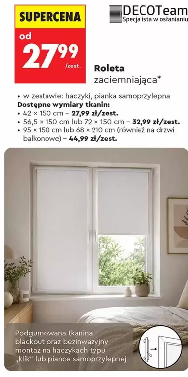 Roleta zaciemniająca