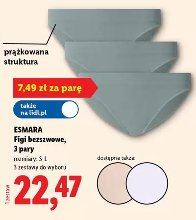 Figi bezszwowe, 3 pary