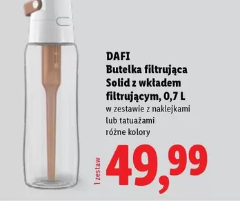 Butelka filtrująca Solid z wkładem filtrującym, 0,7 L