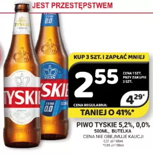 PIWO TYSKIE 5,2%, 0,0%