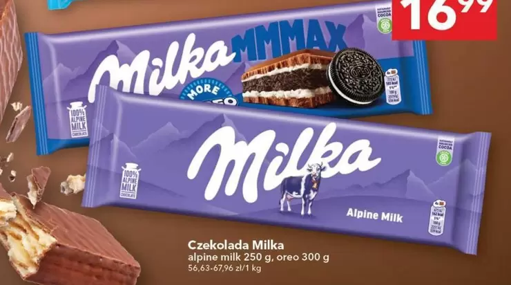 Alpine Milk Chocolate, Alpine Milk 250g, Oreo 300g