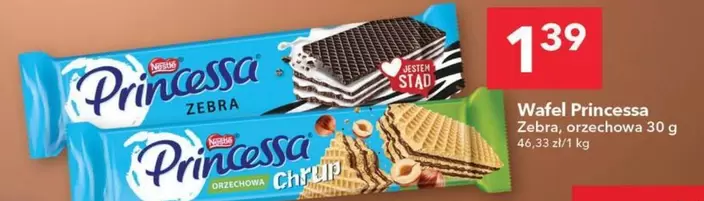 Wafel Princessa Zebra, orzechowa