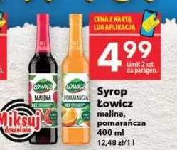 Syrop malina, pomarańcza