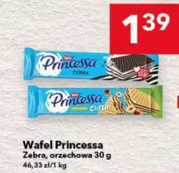 Wafel Princessa Zebra, orzechowa