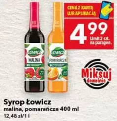 Syrop malina, pomarańcza
