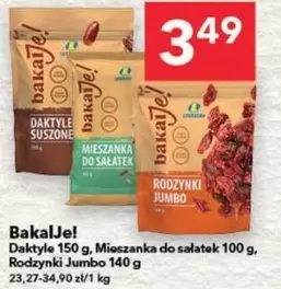 Daktyle suszone, Mieszanka do sałatek, Rodzynki Jumbo