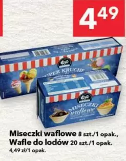 Miseczki waflowe, Wafle do lodów