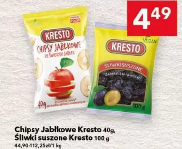 Chipsy Jabłkowe, Śliwki suszone