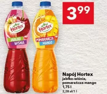 Napój Hortex jabłko-wiśnia, pomarańcza mango