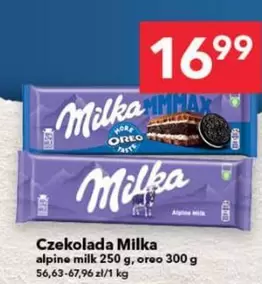 Czekolada Milka alpine milk 250 g, oreo 300 g