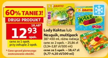 Pop - Lody Kaktus lub Nesquik, multipack