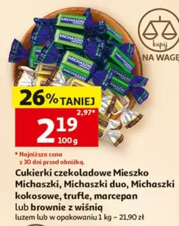 Brownie - Cukierki czekoladowe Mieszko, Michaszki duo, Michaszki kokosowe, trufle, marcepan lub brownie z wiśnią