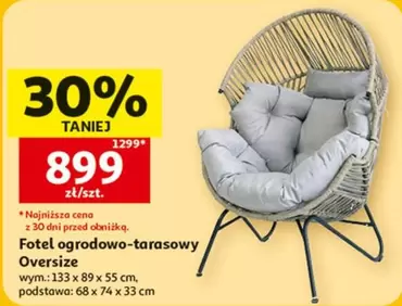 Fotel ogrodowo-tarasowy Oversize