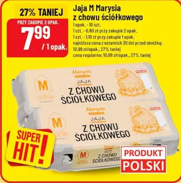 Jaja M Marysia z chowu ściółkowego