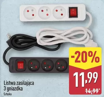Listwa zasilająca 3 gniazdka
