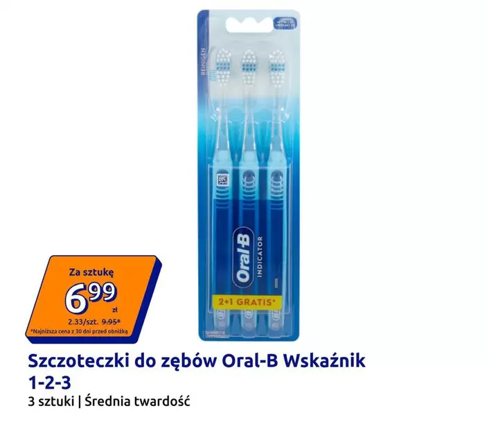 Szczoteczki do zębów Wskaźnik 1-2-3