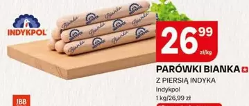 PARÓWKI BIANKA Z PIERSIĄ INDYKA