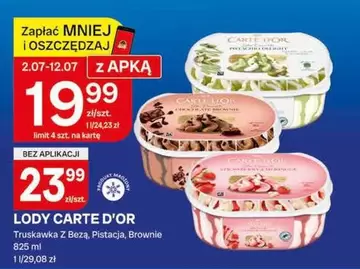 Brownie - LODY TRUSKAWKA Z BEZĄ, PISTACJA, BROWNIE