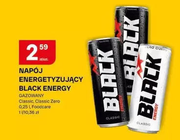 Black - NAPÓJ ENERGETYZUJĄCY BLACK ENERGY GAZOWANY